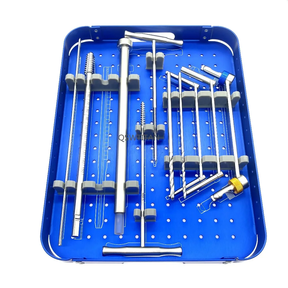 Bone Surgery DHS & DCS Plates Instrument Kit Trauma Surgical Locking Plate Set Orthopedic Implants Set