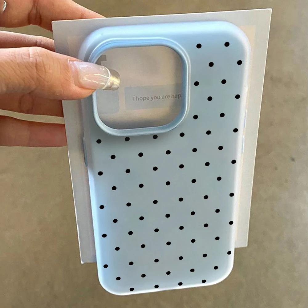 Für Xiaomi Redmi Note 10 14 13 12 Pro Plus 5G 11 Hülle Einfache Polka-Dots-Hülle für Redmi 12 13C 14C Stoßfeste Rückabdeckung – Detail 3