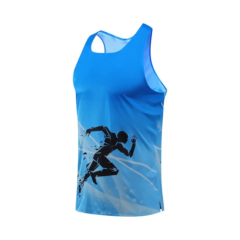 Neue 3D Gedruckt Lauf Tank Top Für Männer Bunte Farbverlauf Muster Tees Sommer Casual Lose Straße Sport Crew Neck Weste Kleidung