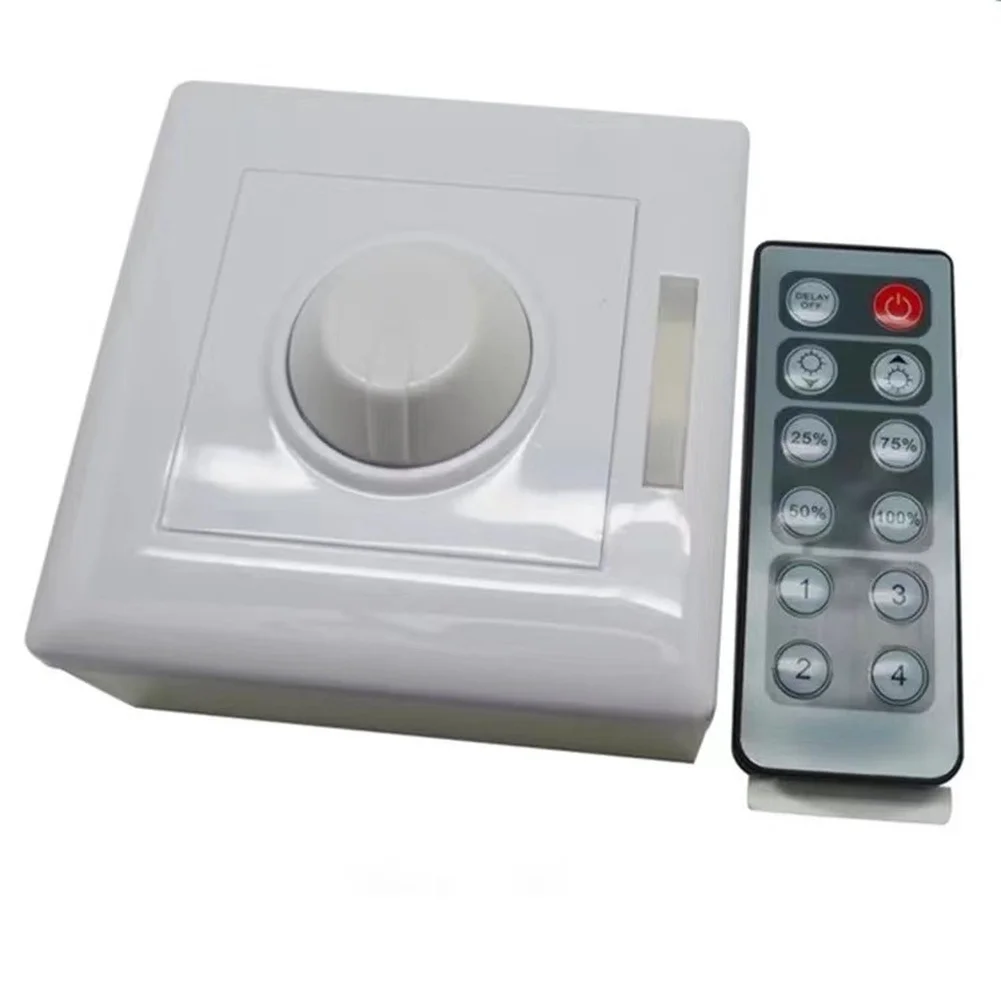 Low Voltage For LED Strip Dimmer 12V 24V For PWM Input Support 12 Position Knob Adjustment for Smooth Brightness Control