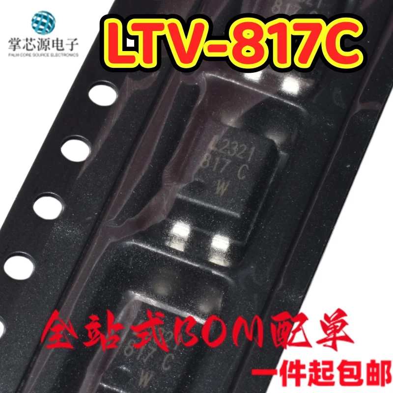 10PCS New LTV-817C LTV817S silk screen 817C optocoupler patch SOP4 optical isolator IC in stock