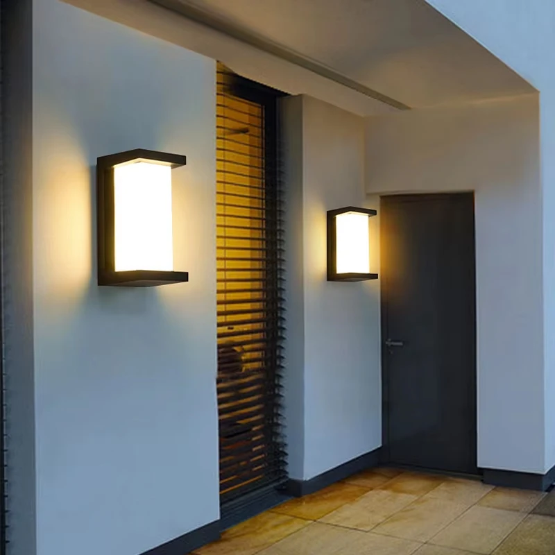 

Waterproof Outdoor led Wall Light Home Decoration Terrace Garden Exterior Decor Lighting Fixtures Bedroom Interior Wall Lamps