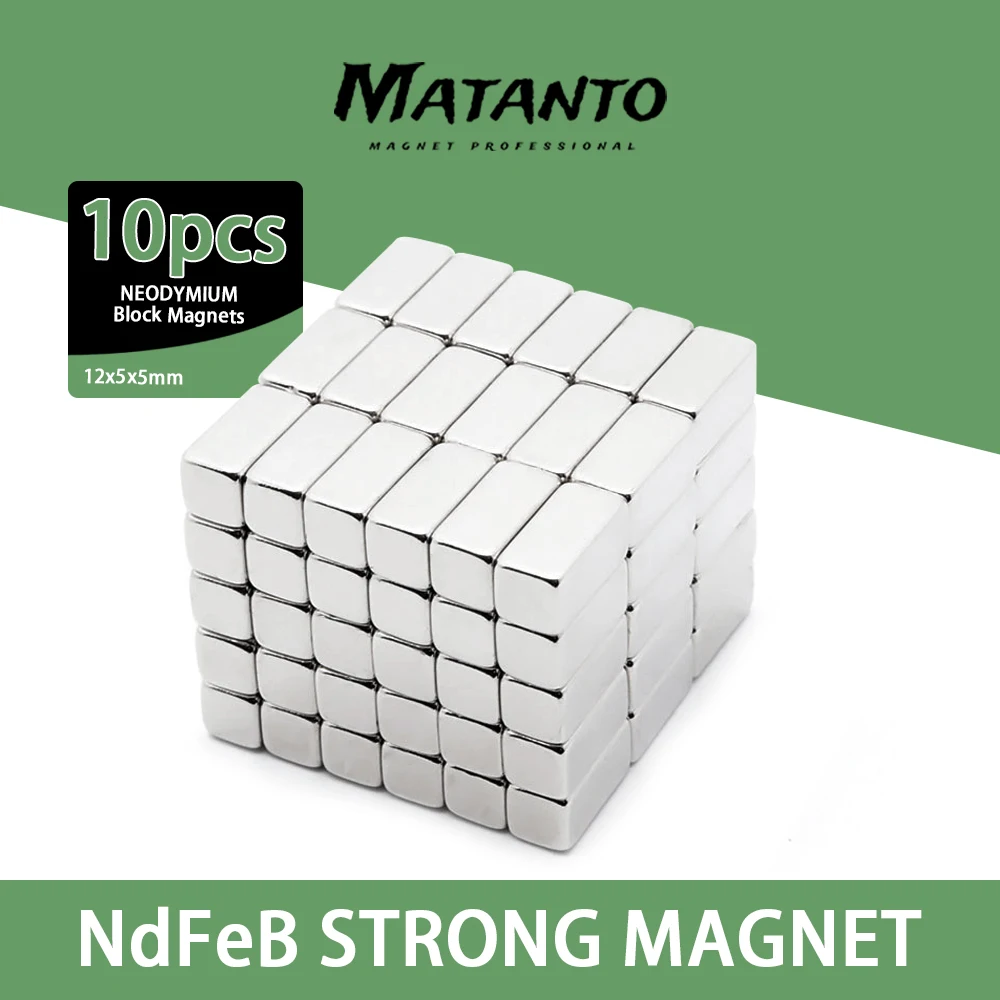 

10/20/30pcs Block Powerful Magnet sheet N35 Super Stong Neodymium Magnet 12x5x5mm NdFeB Permanent Magnet 12*5*5mm