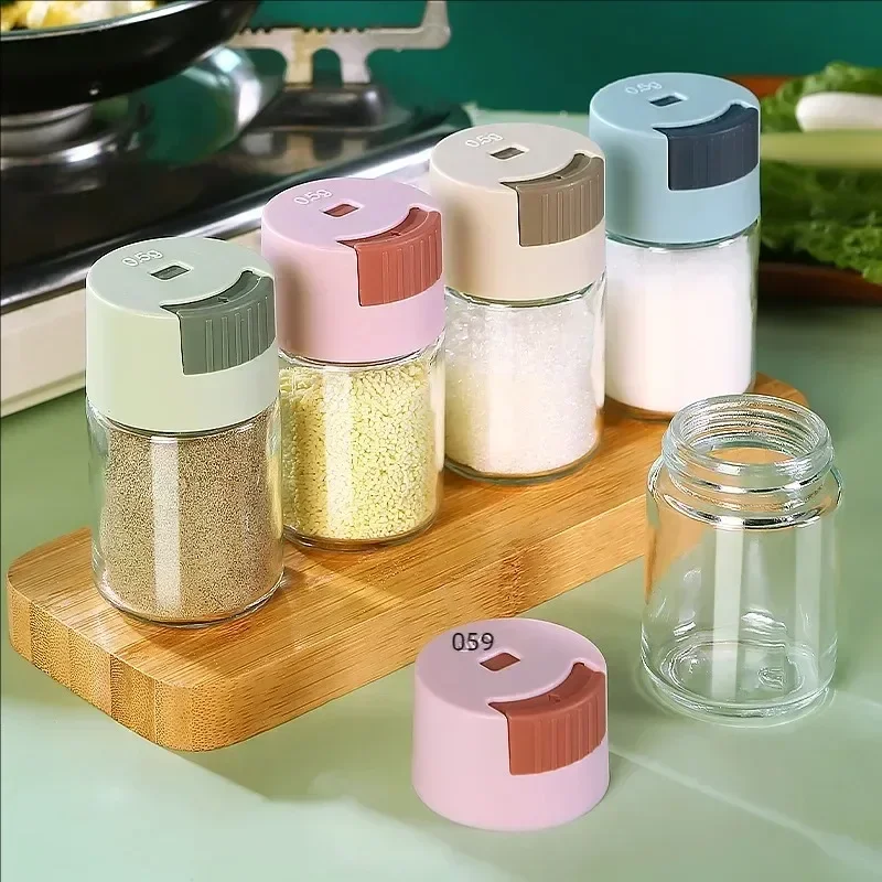 Measuring Seasoning Bottle Salt Pepper Shaker Set Kitchen Metering Spice Salt Paprika Pepper Cumin Powder Sugar Dispenser