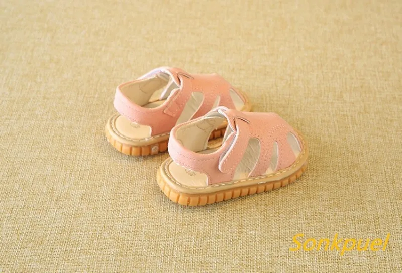 Baby Quietsch-Sandalen für Sommer, Kleinkinder Jungen Mädchen, Niedliche Freizeitschuhe, Rutschfeste Indoor-Lauflernschuhe – Detail 19
