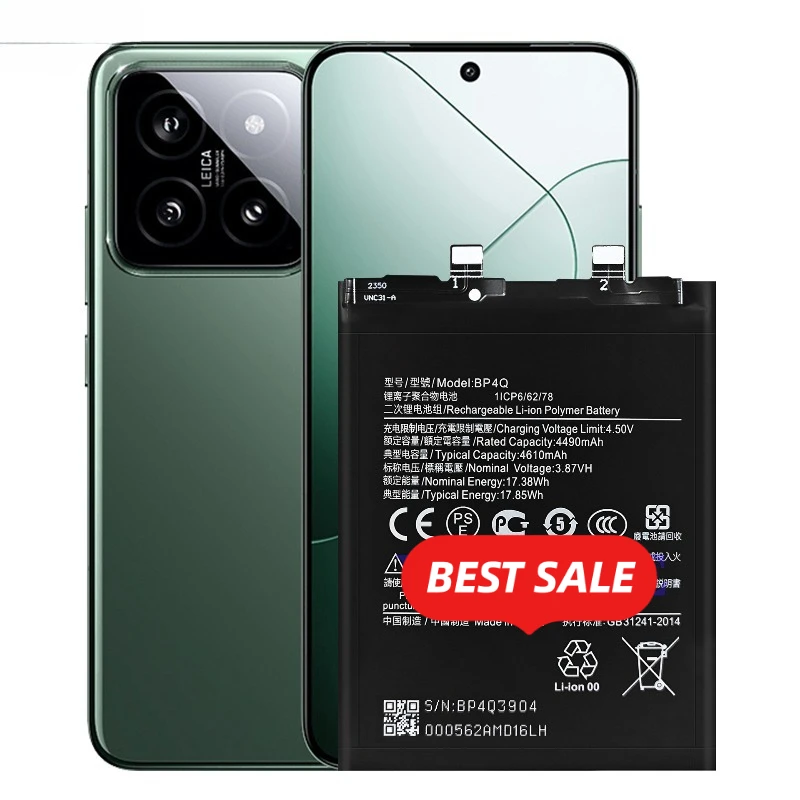 BP4Q for Xiaomi Mi 14 Mobile Phone Battery High Quality High Capacity Battery Replacement Bateria Grade A Cell with Tools