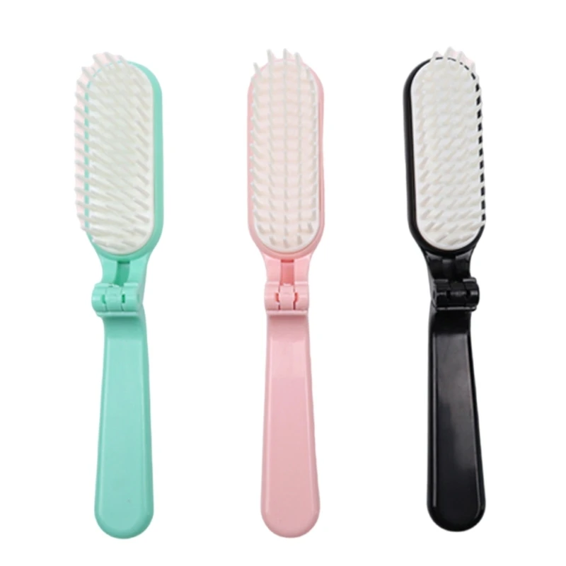 

Travel Hair Brush Foldable Hair Brush Pocket Travel Brush Folding Hair Massage Comb Hair Styling Comb for Girls Women Dropship