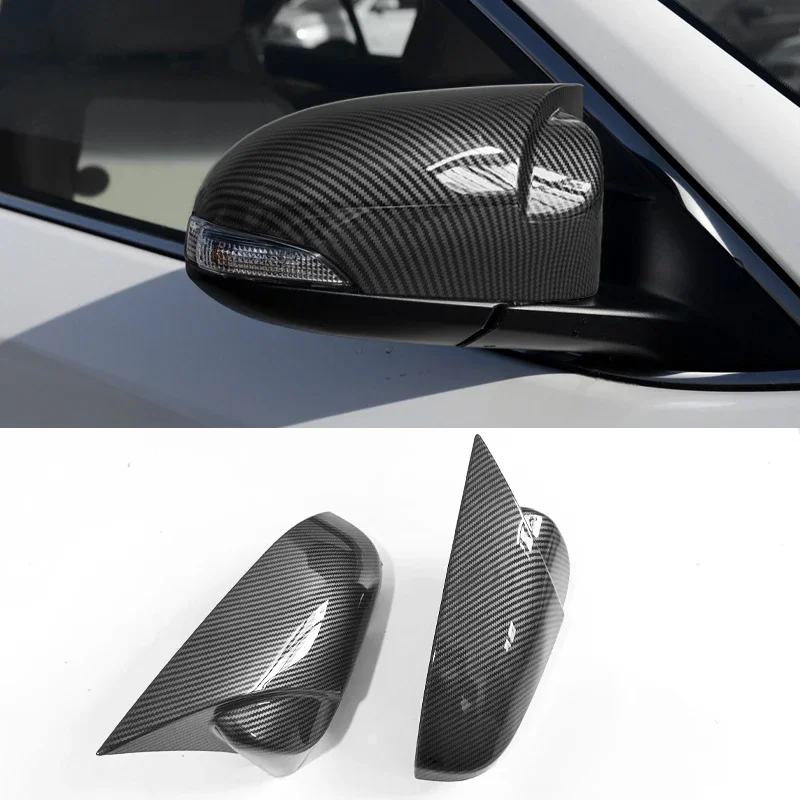 

For TOYOTA Corolla Scion iM Auris E180 2017-2018 with horn Rearview mirror cover trim, carbon Side Turn Signal Mirror Covers