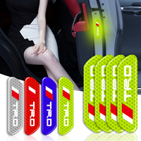 4pcs Car Door Reflective Sticker Night Light Warning Decal For Toyota TRD Logo Corolla Chr Avensis Yaris Camry Racing