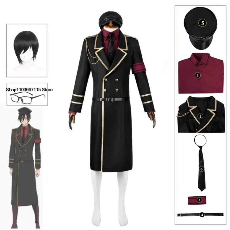 Byakuya Cosplay Costume Wig Glasses Magical Girl Evil Lieutenant Archenemies Costume Disguise Adult Women Men Roleplay Outfits