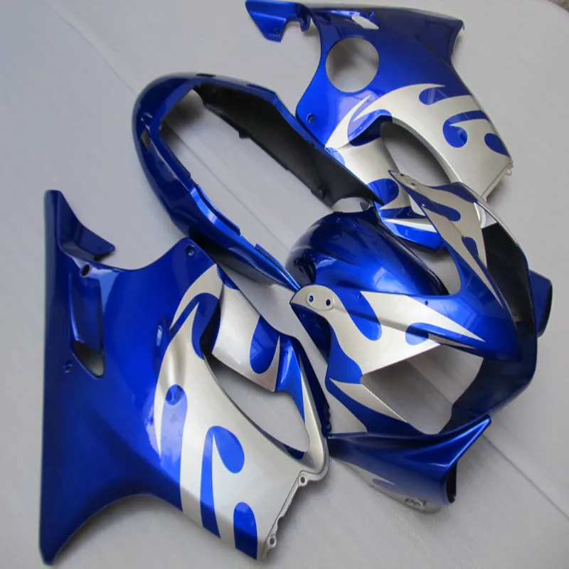 

Dor-Fairing kit for honda CBR600F4I 04 05 06 07 CBR600 F4I CBR 600F4I 2004 2005 2007 Blue silver Fairings set