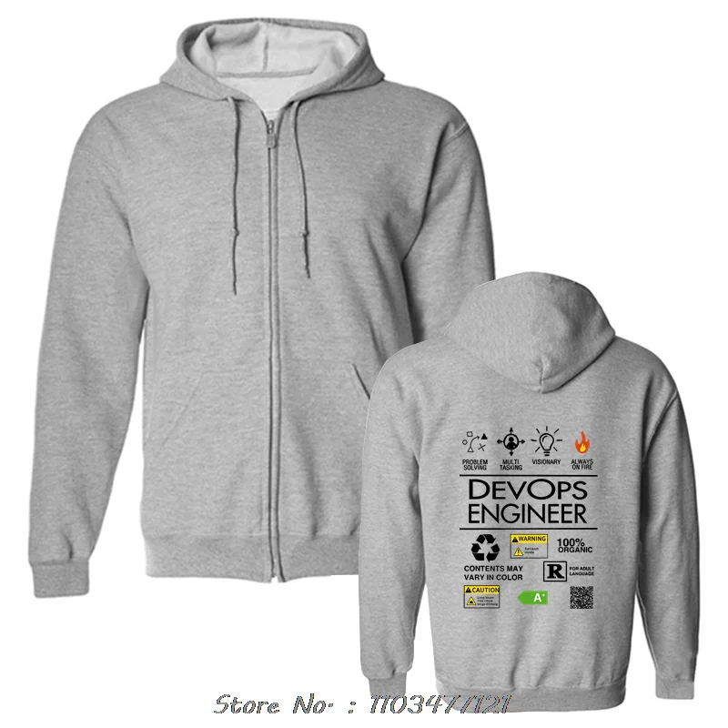 مضحك DevOps مهندس دائما على النار هوديي الجرافيك القطن الشارع الشهير هودي هدايا عيد ميلاد البلوز الرجال الملابس السترة #4