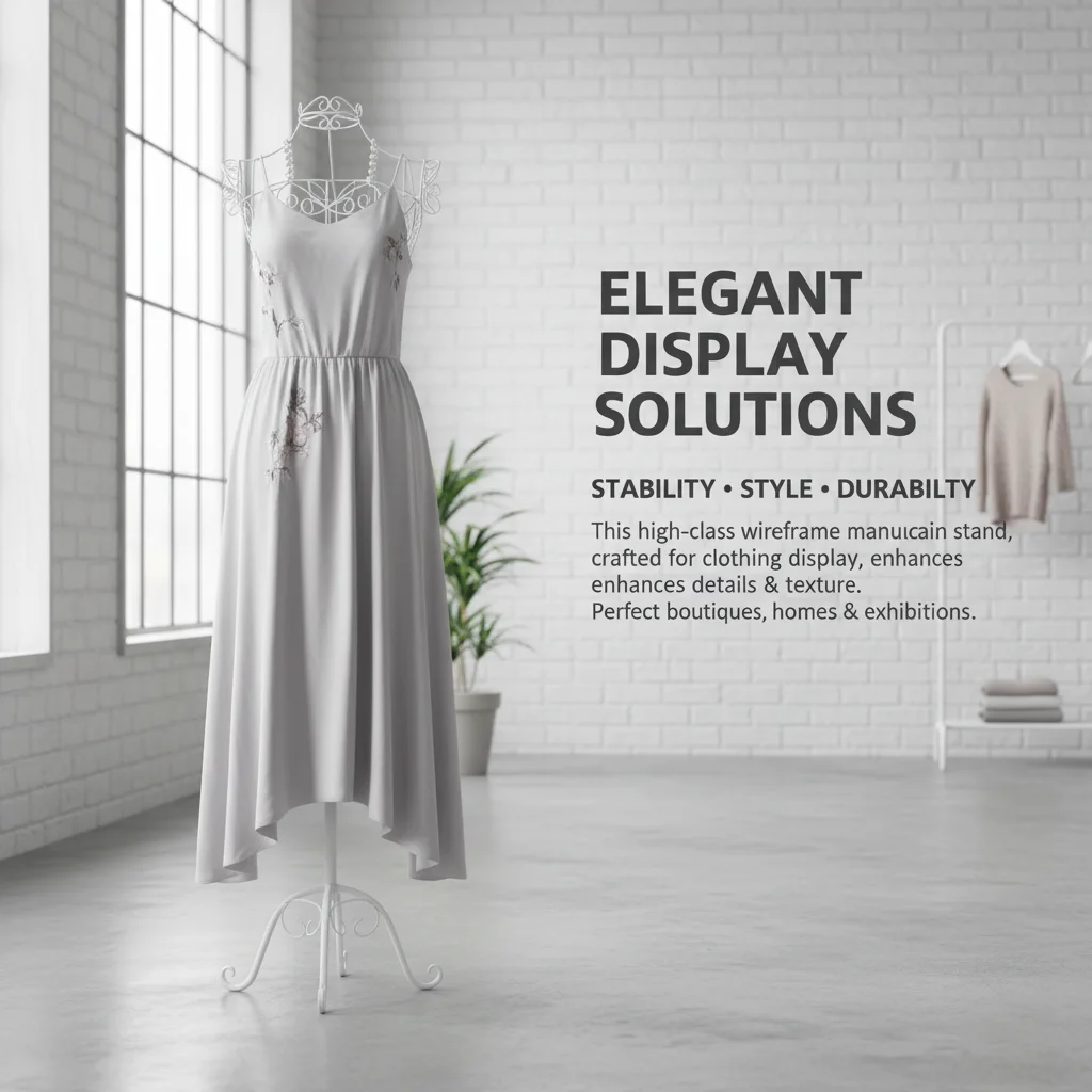 

Iron Dress Display Cloth Gown Adjustable Height Mannequin Model Stand Female Torso Mannequin Display Tailor Clothing Model Stand