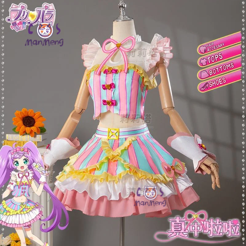 Nieuwe Anime Pripara Manaka Laala Hojo Sophy Cosplay Kostuum Leuke Lolita Jurk Accessoires Set Party Kerst Meisje Uniform Gift