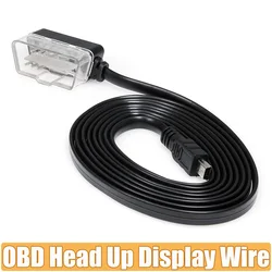 OBD Head Up Display Cable Wire OBD2 Car Wire Cable 1700 MM Universal For Car Heap Up Display OBD 2 USB Connect Cable For HUD