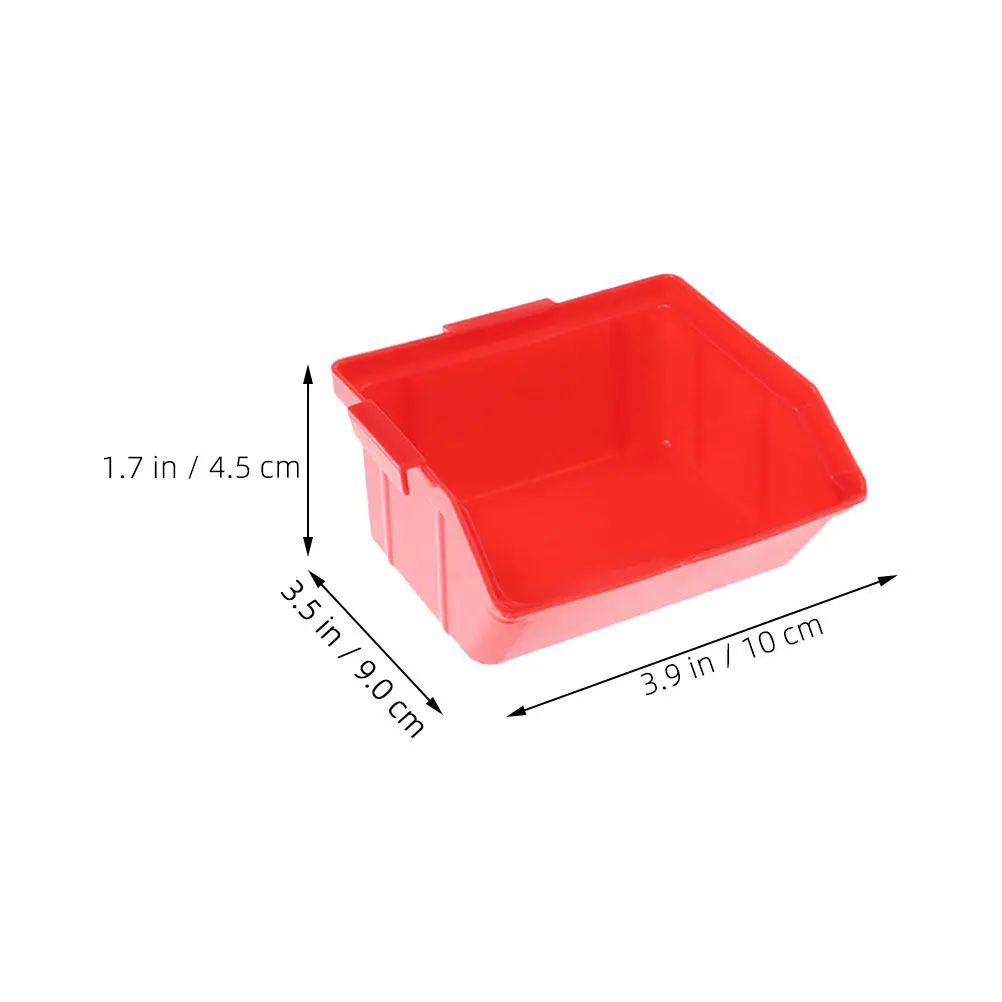 4Pcs Tool Organizer Stackable Storage Bins Reusable Multi Functional Parts Box for Efficient Home Office Organization view 2