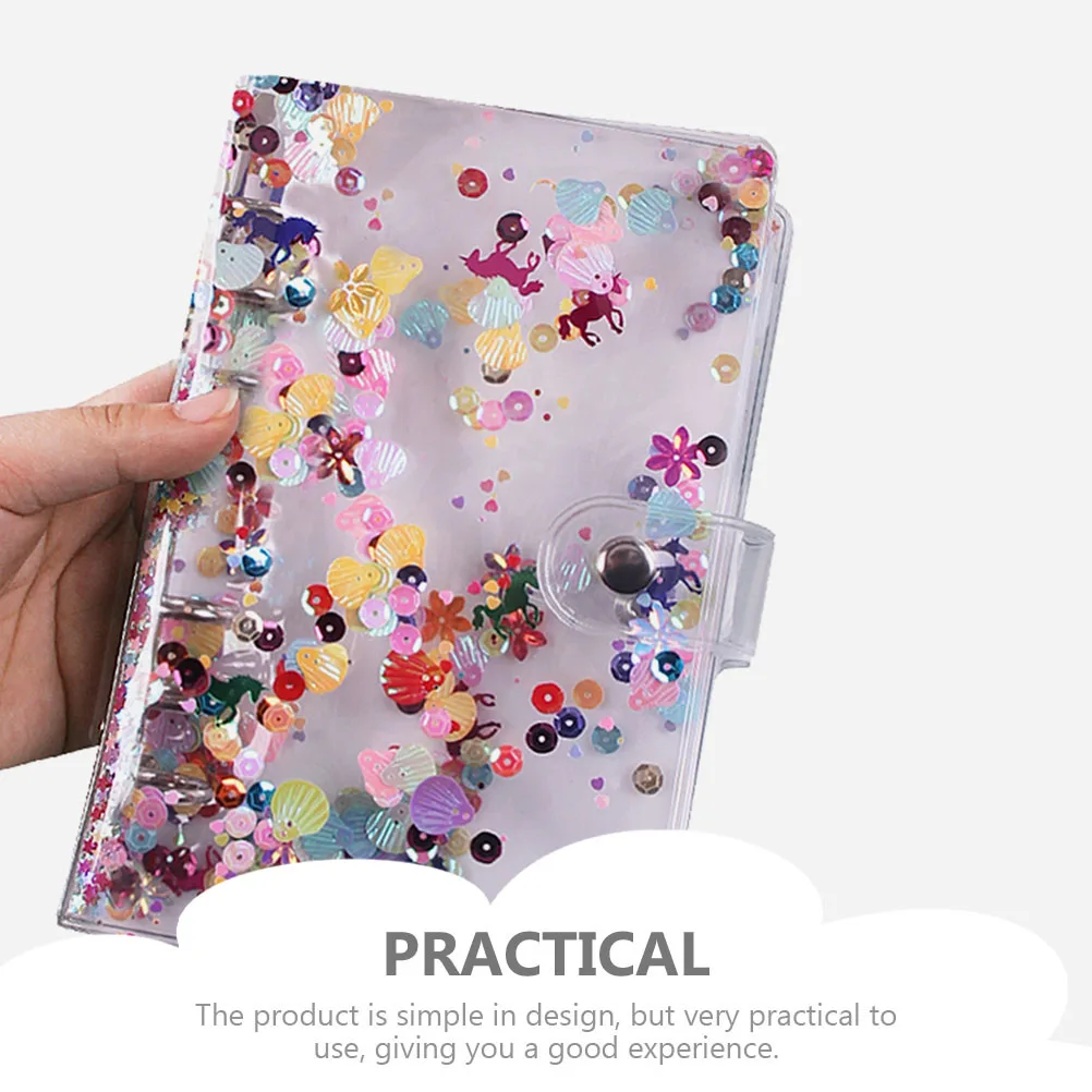 

A6 PVC Cards Mini Notepad Zipper Bag Notebook Money Saving Binder Budget Planner Account Book Study