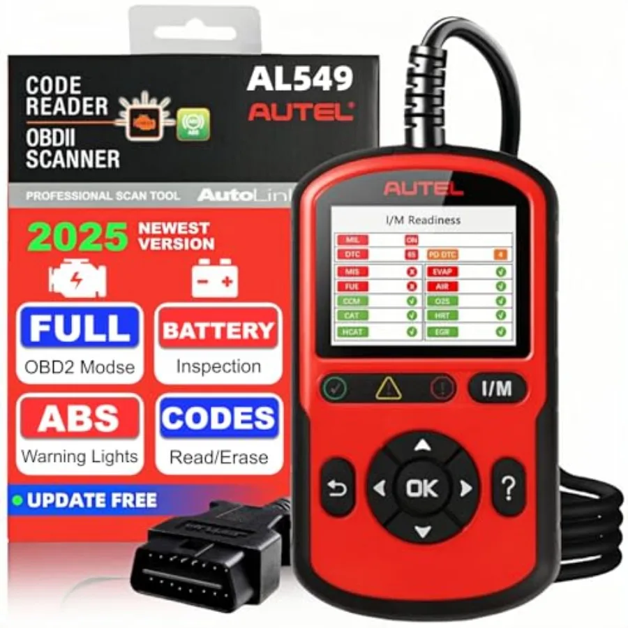 قارئ رمز الماسح الضوئي AL549 Obd2 مع اختبار بطارية تشخيص ABS، فحص معزز وإعادة ضبط رمز خطأ المحرك، تجميد البيانات المباشرة Fra #1