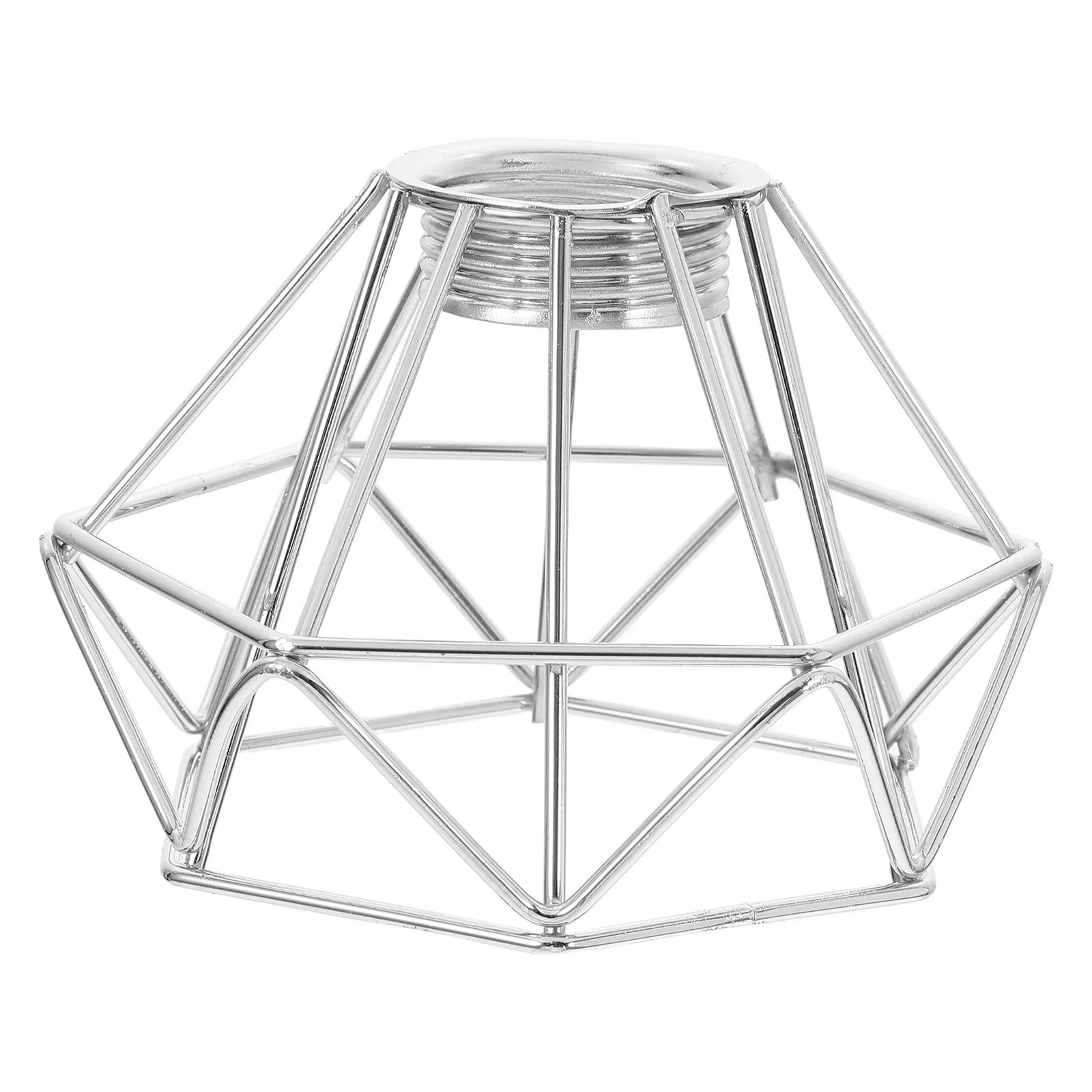 

Iron Diamond Lampshade Vintage Decor Exquisite Metal Minimalist Silver Decorative Shades