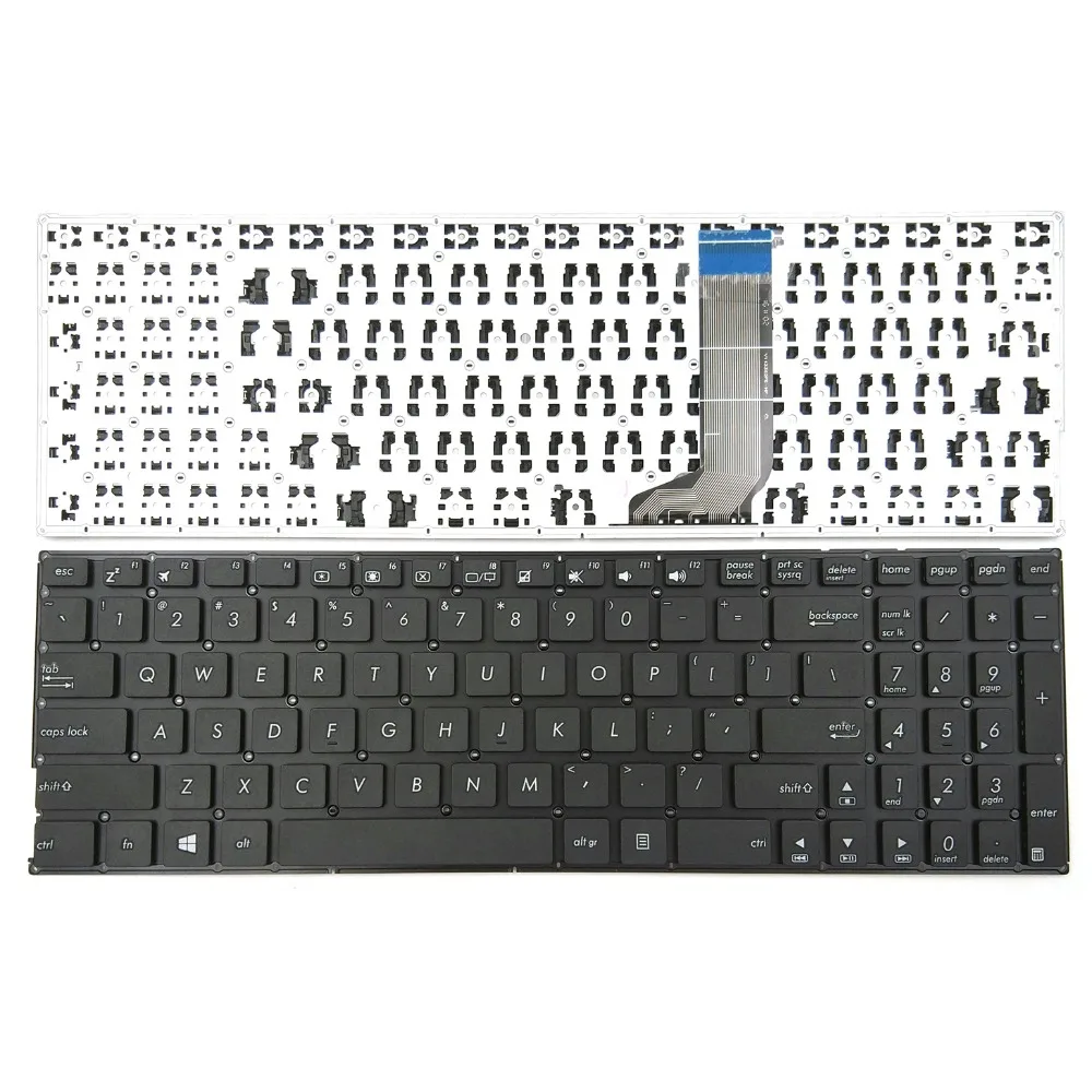 New Laptop Keyboard For Asus F556UA F556UA-AB32 F556UA-AS54 F556UA-EB71 FL5900 FL5900U K556U K556UA Series US Black No Frame