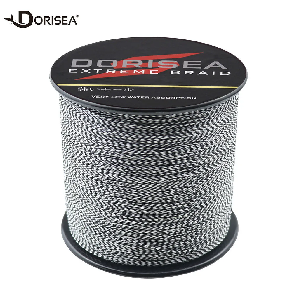 DORISEA-Extreme 4 Strands Braided Multifilament Fishing Line, PE Wire, 500m, 6LBs-100Lbs