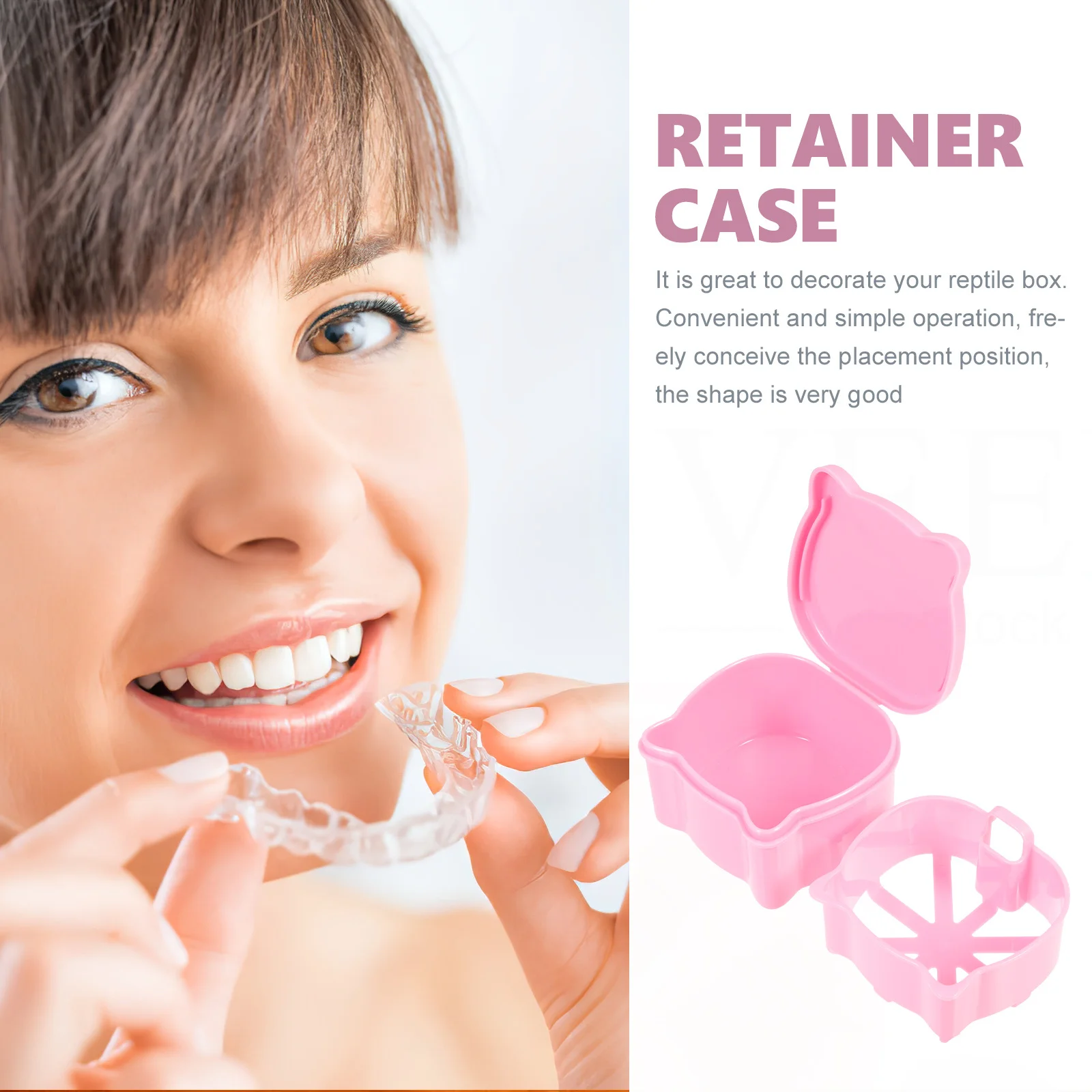 

Коробка для зубных протезов, портативный фиксатор для путешествий, на открытом воздухе, небольшой ортодонтический держатель для скоб, контейнер для хранения вставных зубов