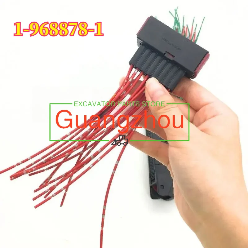 1-968878-1-70ピン-16ピン-コントローラーコネクタープラグ-ec200d-ec210d-ec480d用-掘削機部品