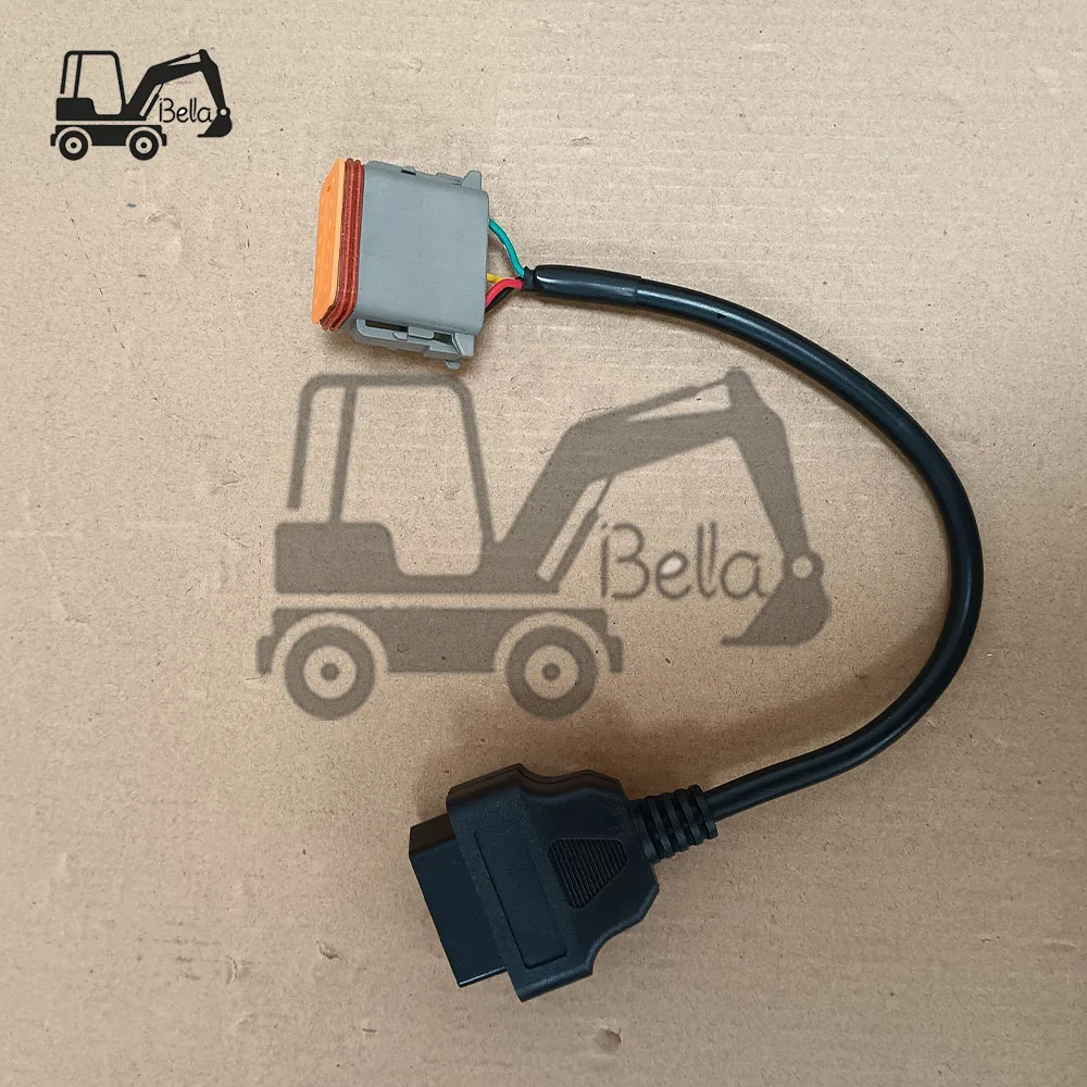 Brand new Wiring harness 12 pin to OBDII OBD2 16 pin Specialized Diagnostic cable connection line for Komatsu excavators parts