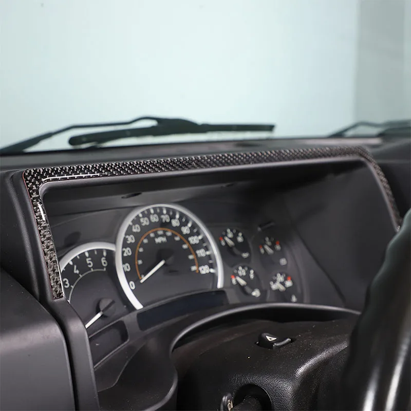 

1Pcs soft carbon fiber For 2003-2007 Hummer H2 car dashboard decorative strip sticker car interior protection accessories