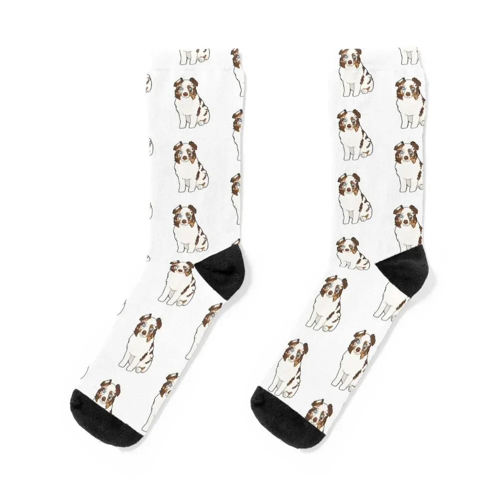 

Red Merle Australian Shepherd / red Merle Aussie Socks sports stockings professional running Socks Women Men's