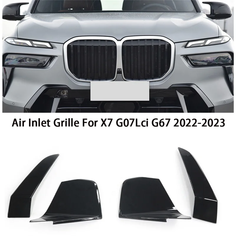 

Well-Car Decorative Side Vents Spoiler Air Inlet Grille For BMW X7 G07lci G67 2022-2023 Front Bumper