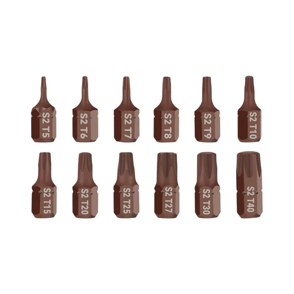 For For S2 Steel Magnetic For For Impact Driver Bit Set 18mm Short Head Hex For For Torx Screwdriver Bits For Tight Space Hand T