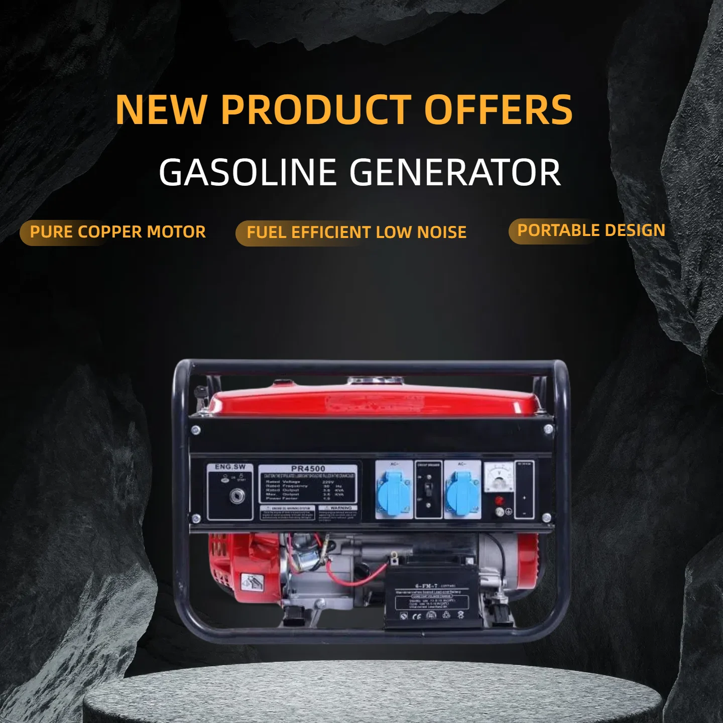 

110v Generator Set Factory Direct Sales Inverter Generators Portablepetrol Current Generator Customizable Ready-to-use Silent