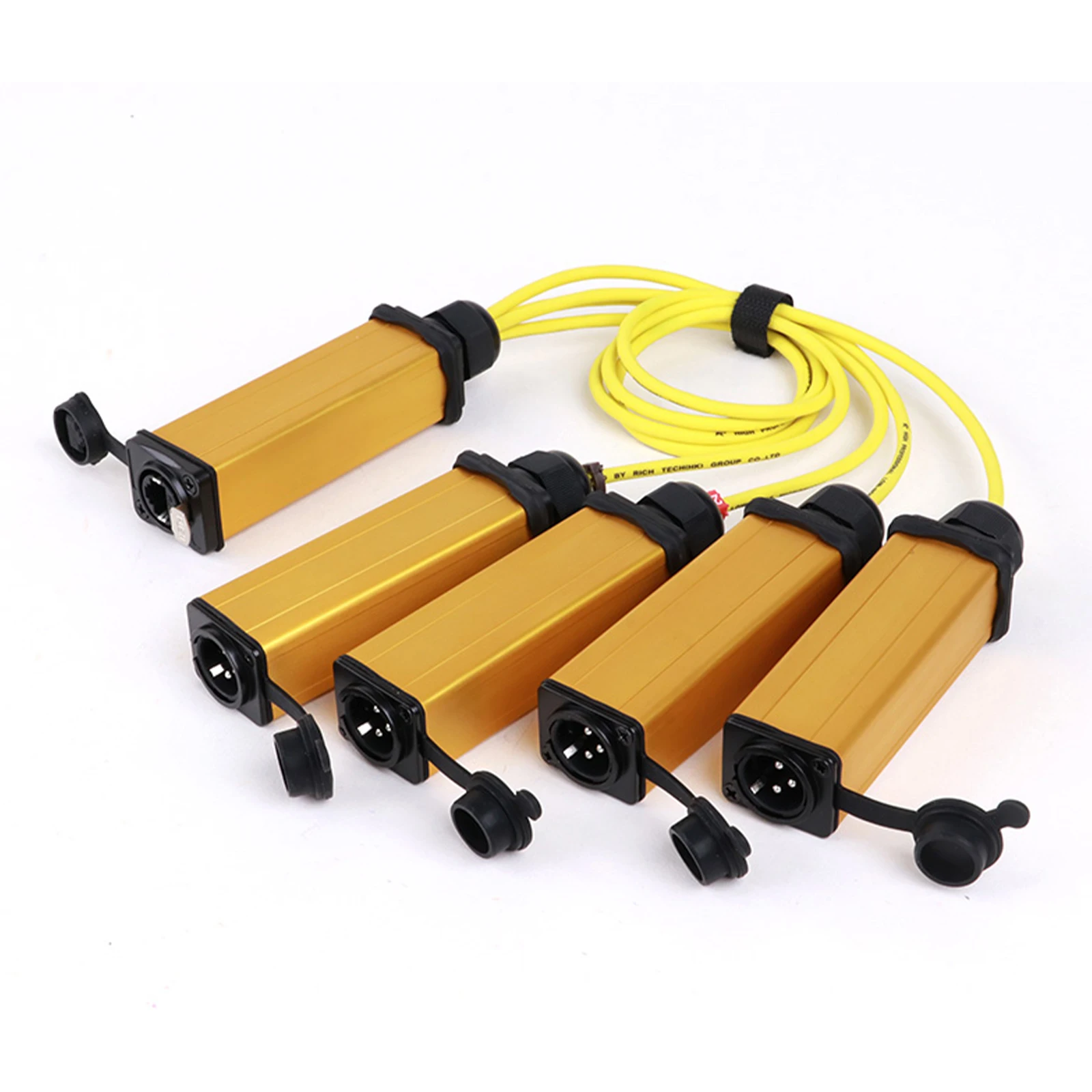 1PC 4 CH 3 Pin Multi Network XLR Cable Breakout for Stage Sound Lighting and Recording Studio，4 Female XLR to RJ45 CAT6 STP Cord