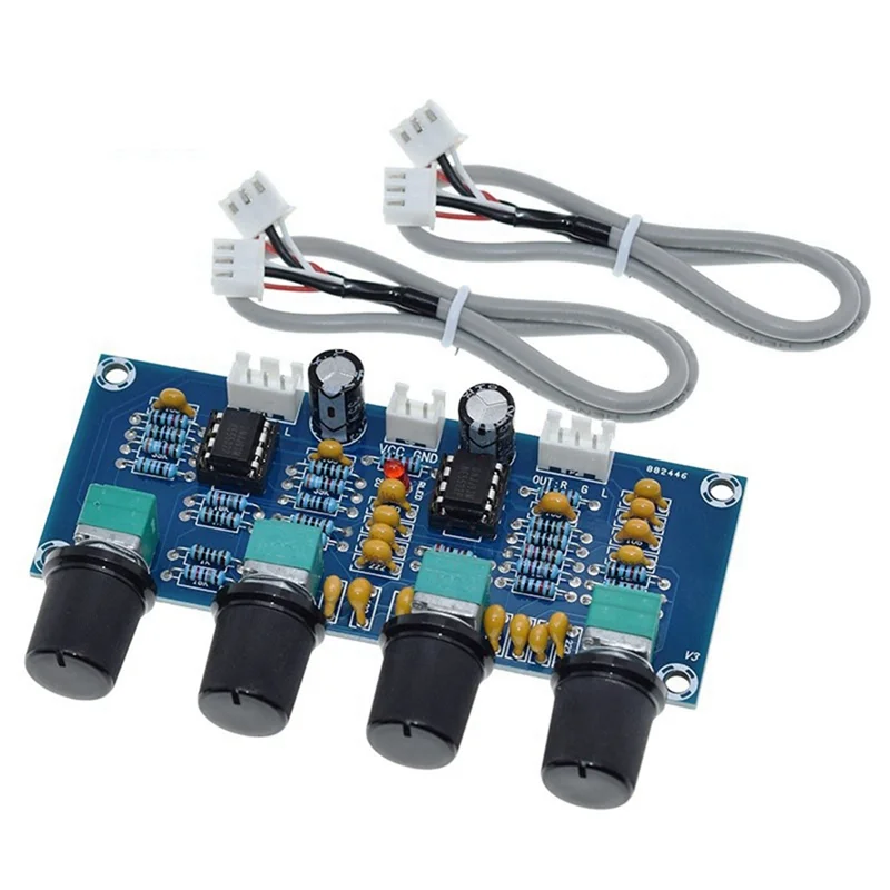B04B-XH-A901 Tone Board Preamp With Treble, Bass, Volume Adjustment Pre-Amplifier Tone Controller For Amplifier Boards