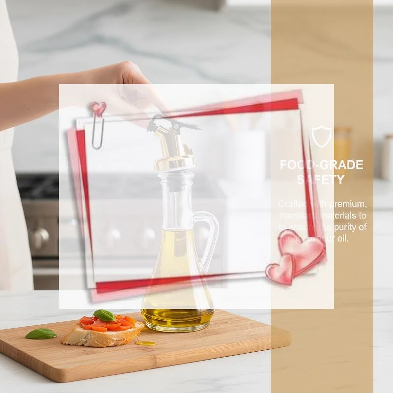 1 Pcs Plastic Oil Pour Spouts Leak Proof Precise Oil Control Perfect For Home Kitchen Cooking Use