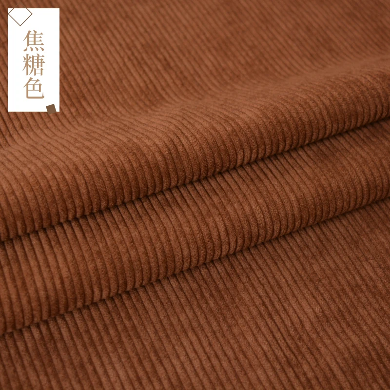 150x50cm Solid Color Striped Corduroy Fabric For Spring And Autumn Coat, Pants, Hats, Skirts, Handmade DIY Clothing Fabric