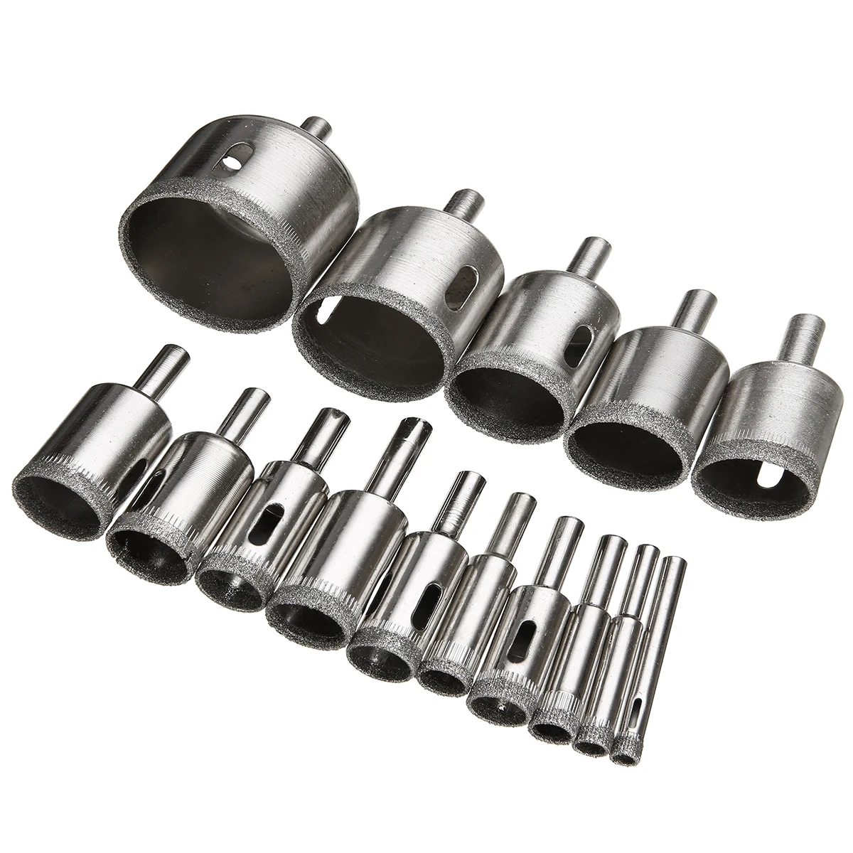 Imagem -05 - Diamante Buraco Saw Broca Ferramenta 650 mm Cerâmica Porcelana Vidro Mármore 10 12 14 16 18 20 22 25 26 28 15 Peças Grupo 30 40 50 Milímetros