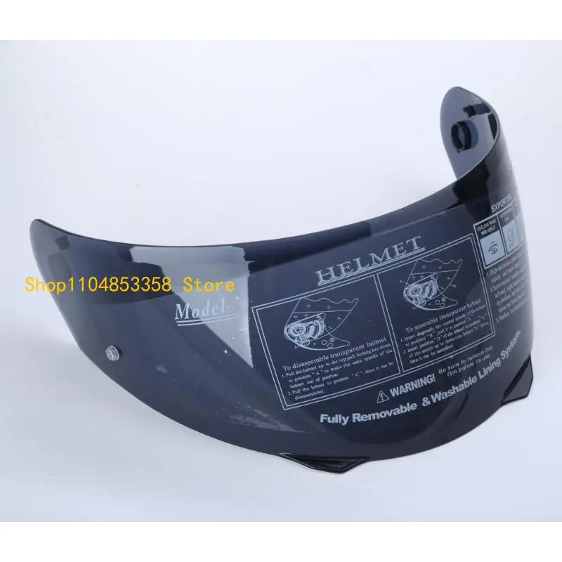 

652F Upgraded Motorbike Helmet Visor Lens Windshield Replacement Motorbike Helmet Shield fitting for HJ-33 i90 Durable