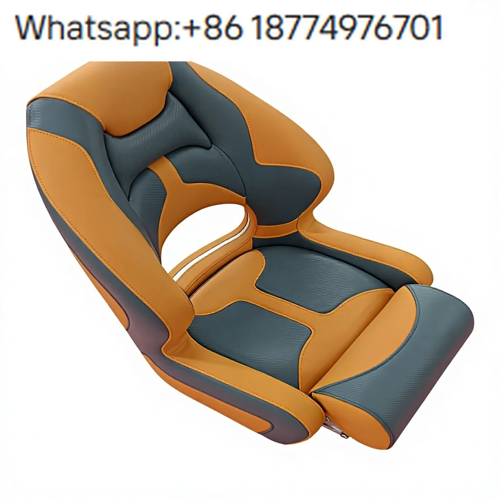Marine Fishing Boat Seat Factory Custom Marine Grade Vinyl Helm Seat UV Resistant for Pontoon Boat
