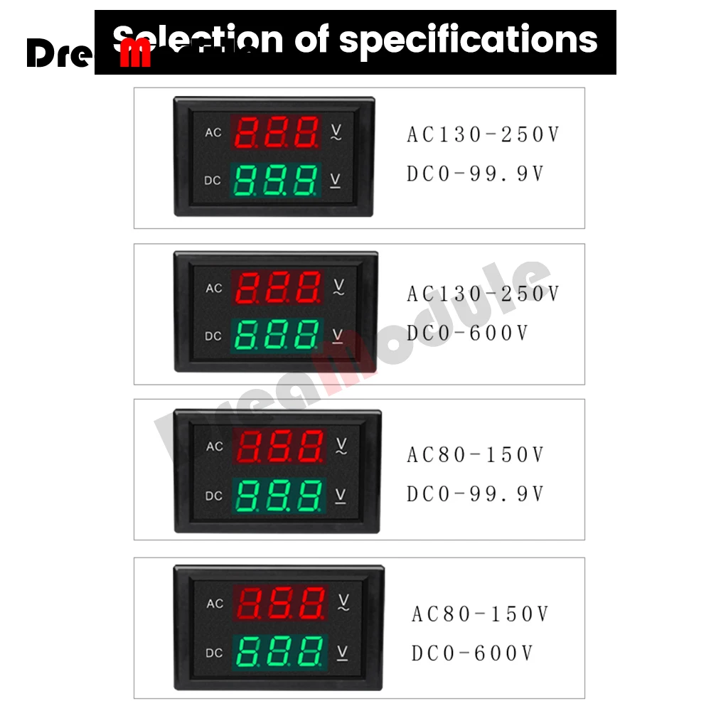 Imagem -04 - Voltímetro Digital Dl852030 ch ac 80150v dc 0-99.9v Adequado para Comutação Power Inverter Distribuição Automação Etc ac dc