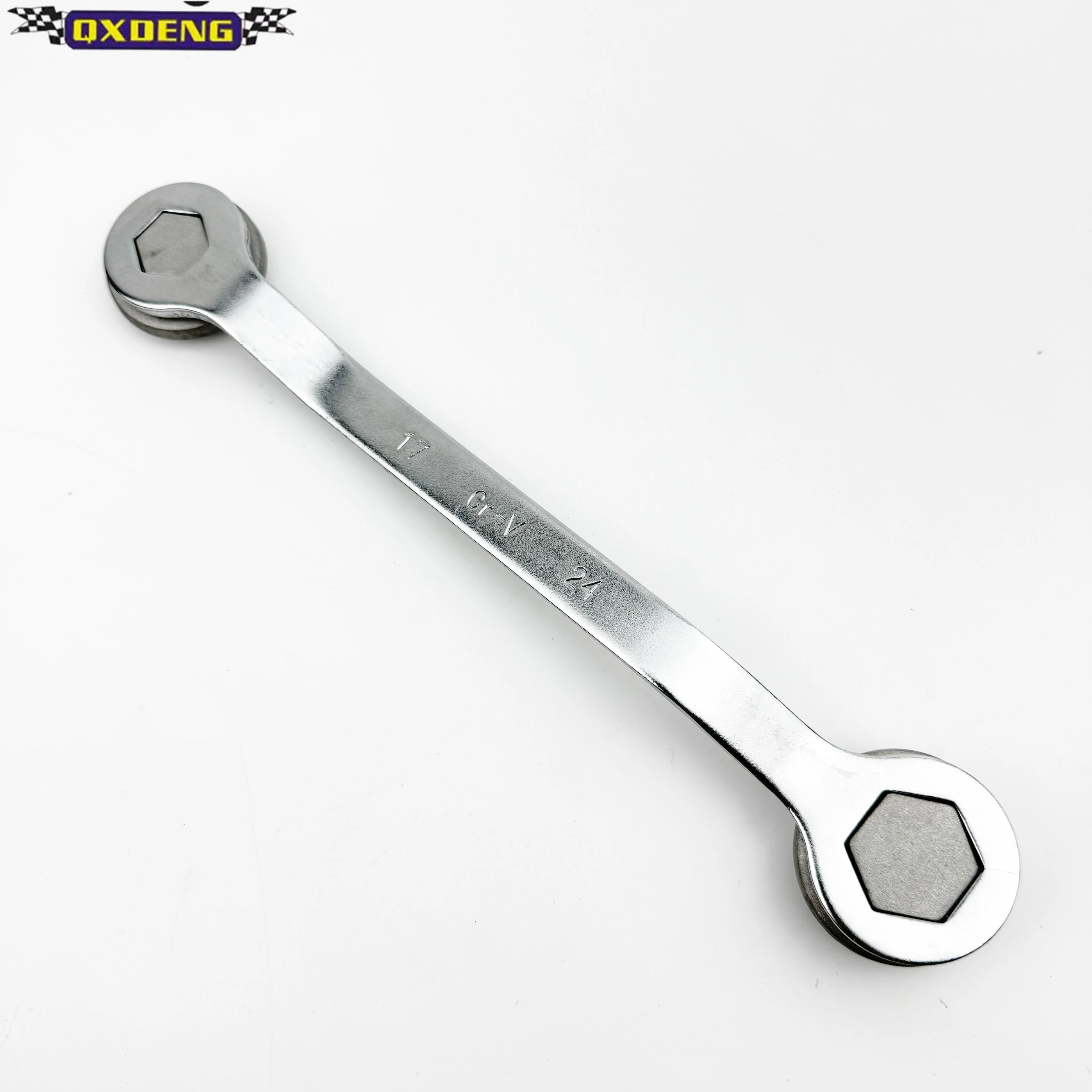 

17 24mm two-head motorcycle oil screw wrench hex disassembly maintenance tool