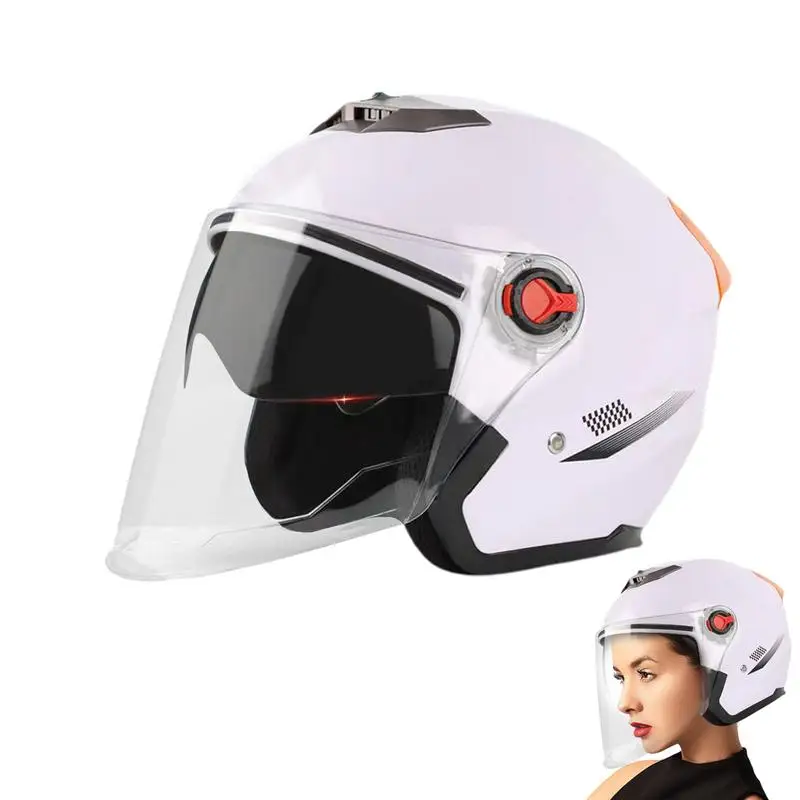 

Motorcycle Helmets Open Face Safety Kick Scooter Electric Motos Half Face Helmet Durable Moped Helmets