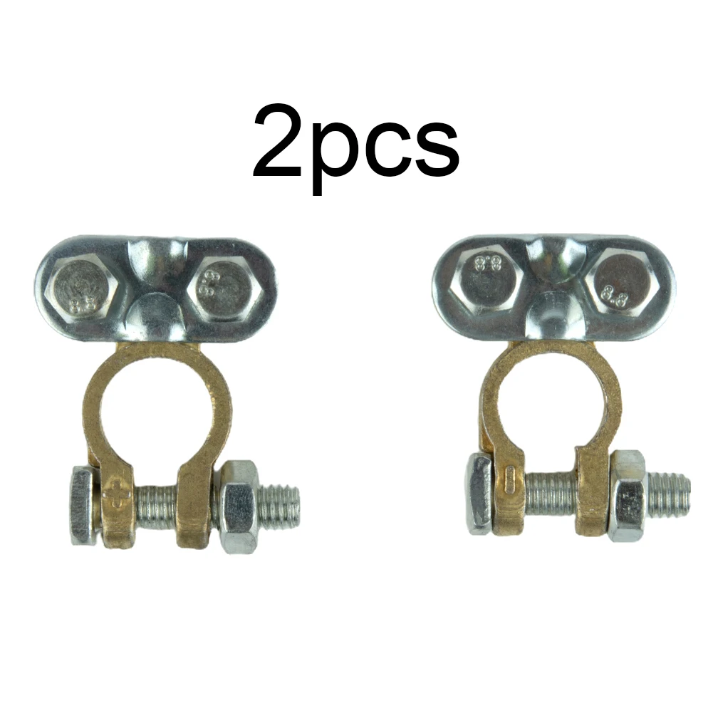 2Pcs Car Battery Terminals Screws Types 12V 54mm Connectors Leisures Clamps For Car Trucks Van Lorry Caravans Campervan Parts