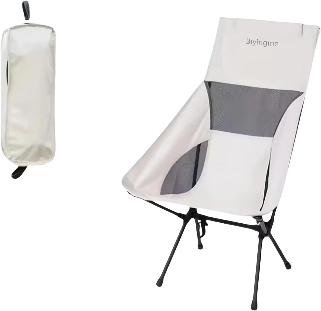 

Folding Lawn 3.4lbs Portable Chair, Heavy Duty Camping Chair for Adults, Compact Outdoor Folding Seat, White