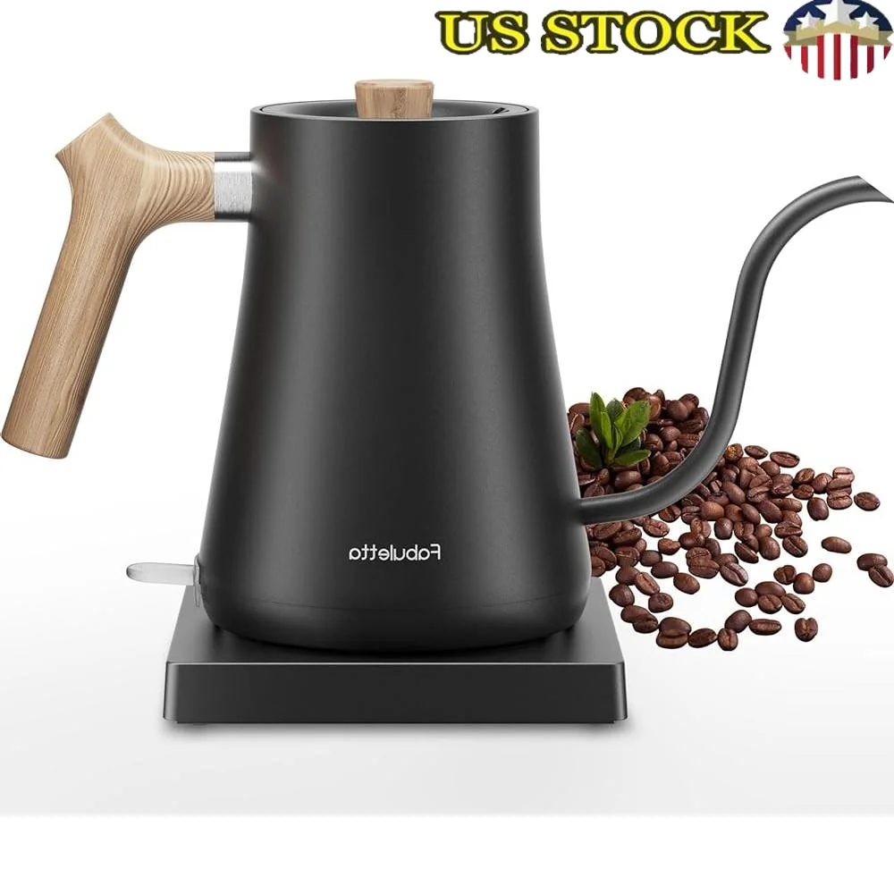 

Gooseneck Electric Water Kettle 1200W Fast Boiling Thermostat Quick Heating Boil Dry Protection Precise Pour Control Coffee Tea