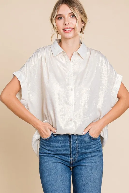 

Hot Stamping Shirt Tops And Blouses Women Female Stylish Loose Ladies Street Shirts Summer Casual Lapel Short Sleeve Shirt Blusa