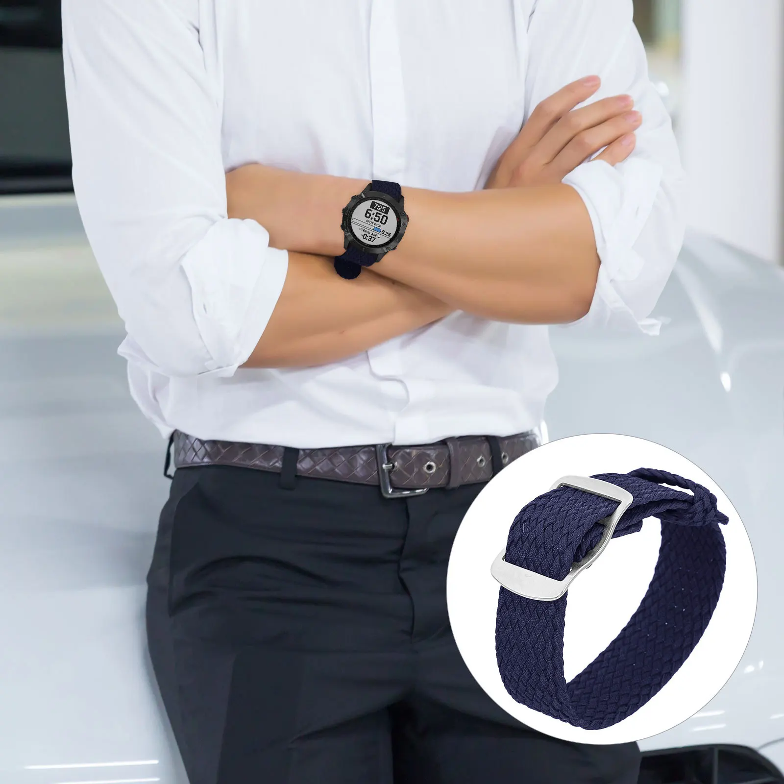 

Nylon Watch Band Premium Quality Comfortable Breathable Easy Install Fashion Wrist Strap for Smartwatch Replacement Accessory