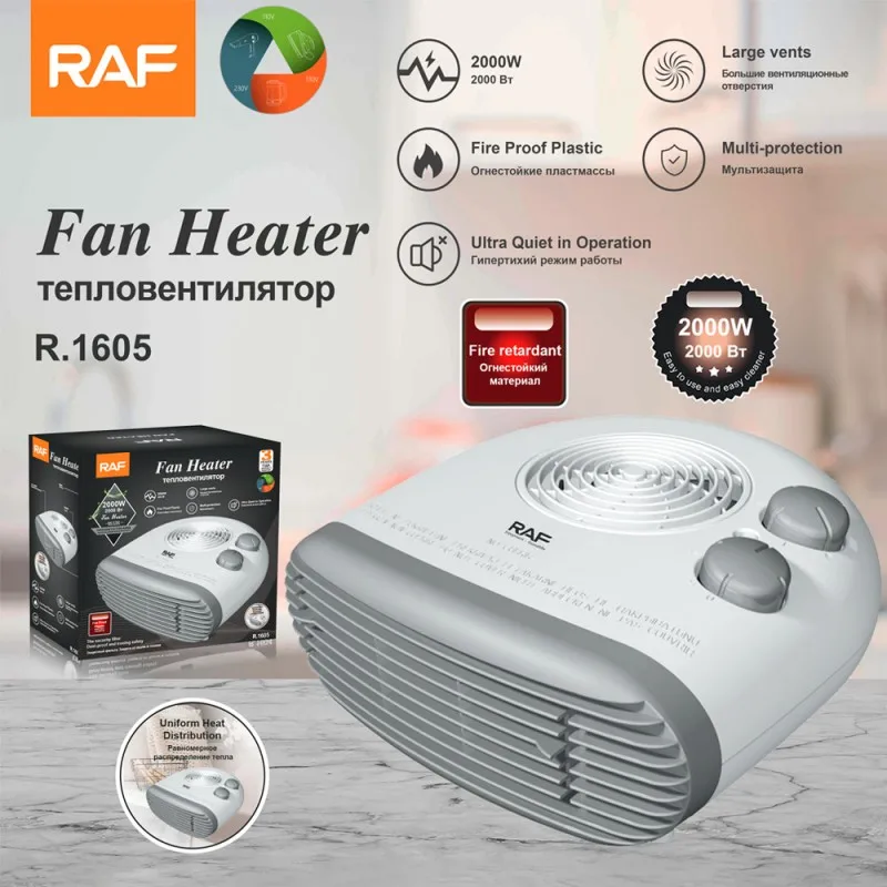 Fan Heater,2000W Portable Electric Heater,Quick Heating Small Heater,Dual Use Mini Air Conditioner For Both Cooling And Heating