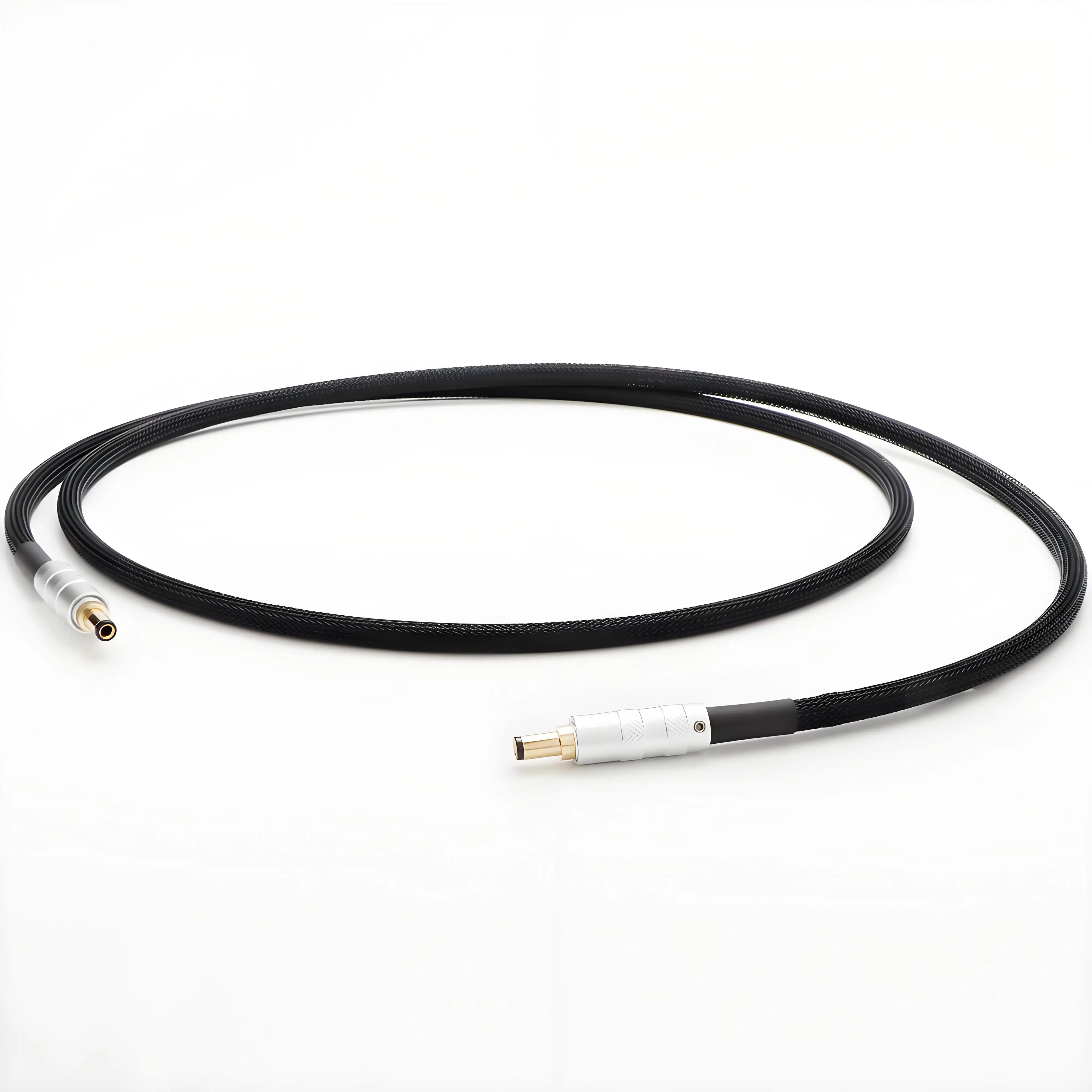 

Hifi DC Power cable OFC Copper DC Audio power cable 12V 5.5 DC2.1-2.5 2P Aviation Cable Gold Plated dc plug to dc2.5/2.1